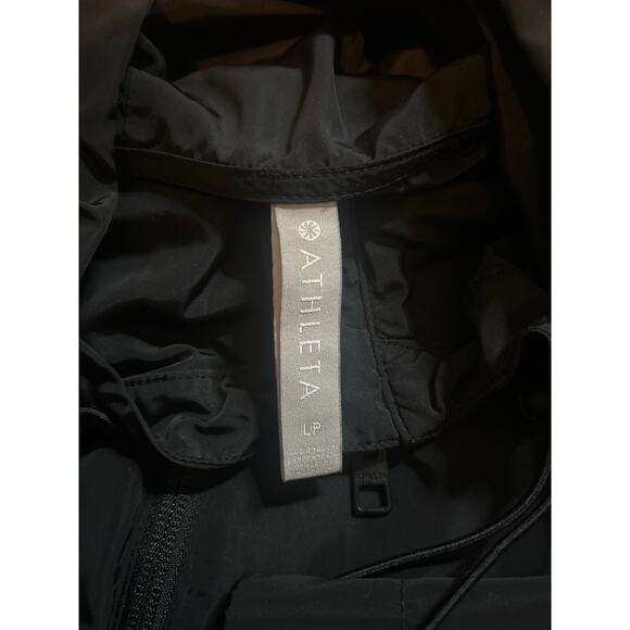Athleta Solar Wind & Rain Anorak Jacket, Black SIZE large - Picture 2 of 4